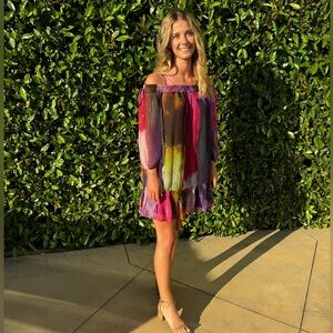 Watercolor Anthropologie Dress